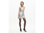 Robe courte en sequins silver silver