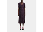Robe Longue Manches Courtes black / pink