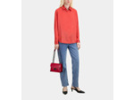 Chemise Rouge En Soie Satin red brique