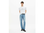 T-shirt manches courtes avec print devant white