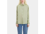Chemise Vert Clair En Soie Satin kaki grey