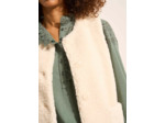 Gilet sans manches en fausse fourrure