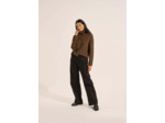Pantalon léopard jambe large