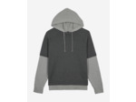 Pull a capuche bi-color middle grey / anthracite