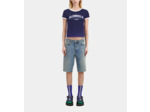 T-Shirt Manches Courtes Avec Print City washed navy