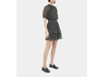 Robe Courte A Manches Courtes black white