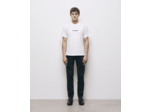 T-shirt manches courtes avec print sur le devant white