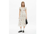 Robe longue imprimee off white / pink
