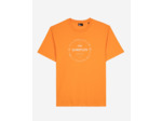 T-shirt manches courtes avec print devant orange