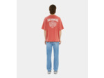 T-Shirt Rouge Avec Sérigraphie Blason red brique