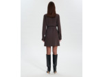 Robe Rever Chocolat en Polyester