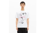T-shirt avec sérigraphie blanc white