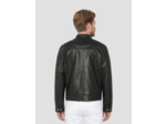 Blouson biker, cuir d'agneau