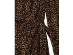 Robe courte avec ceinture leopard