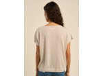 Pull oversize à col V et manches courtes