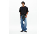 T-shirt mixte large uni bleu marine bleu