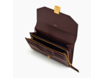 Grand portefeuille Rose en cuir lisse