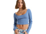 Top Tricoté Roxy Bleu