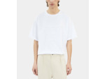T-shirt blanc avec broderie logo white