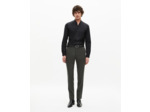 Chemise slim en smart twill noire black