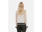 Chemise manches longues col rond ecru
