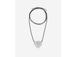 Collier pendentif cœur avec strass argenté silver