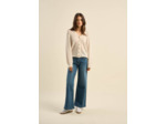 Jean flare à taille haute