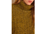 Pull col roulé en laine et coton BRANDY