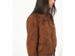 Blouson en cuir cognac