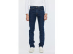 Pantalon straight fit, taille haute, jambe droite