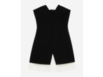 Robe courte bustier boutonnee devant black
