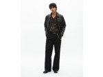 Blouson en cuir noir black