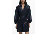 Robe À Manches Longues En Tissu – Femme