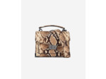 Sac Emily Small En Cuir Python black white