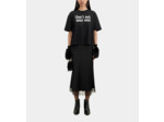 T-Shirt Manches Courtes Avec Print black