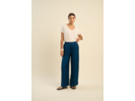 Pantalon large en satin