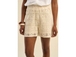 Short en maille ajouré style crochet