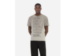 T-shirt manches courtes avec print devant grey melange