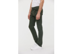 Pantalon straight fit, taille medium haute,jambe ajustée