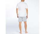 Pyjashort homme PURE blanc/gris