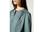 Blouse bleu de gris