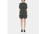 Robe Courte A Manches Courtes black white