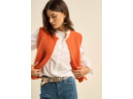 Gilet court sans manches en mohair