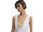 Robe Sans Manches En Tissu – Femme