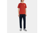 T-Shirt Rouge Avec Broderie Palm Tree red brique