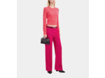 Pull Fuchsia En Maille Ajourée retro pink