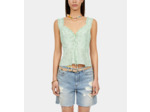 Top Imprimé Avec Volants green