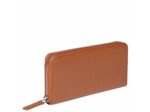 Le cuir lisse portef. long zip