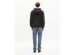 Sweatshirt zippé avec sérigraphie noir black washed