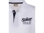 Polo avec logo brodé et patte contrastée